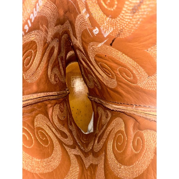 Tony Lama Ostrich Western Cowboy Boots Mens Brown Leather size 11D - Picture 7 of 9